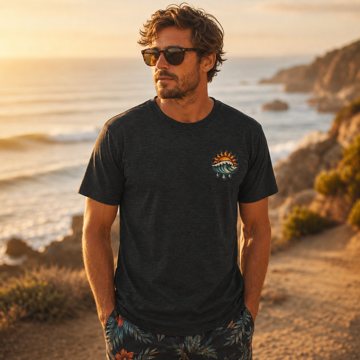Sun Drip Smile - Hero Art Tee
